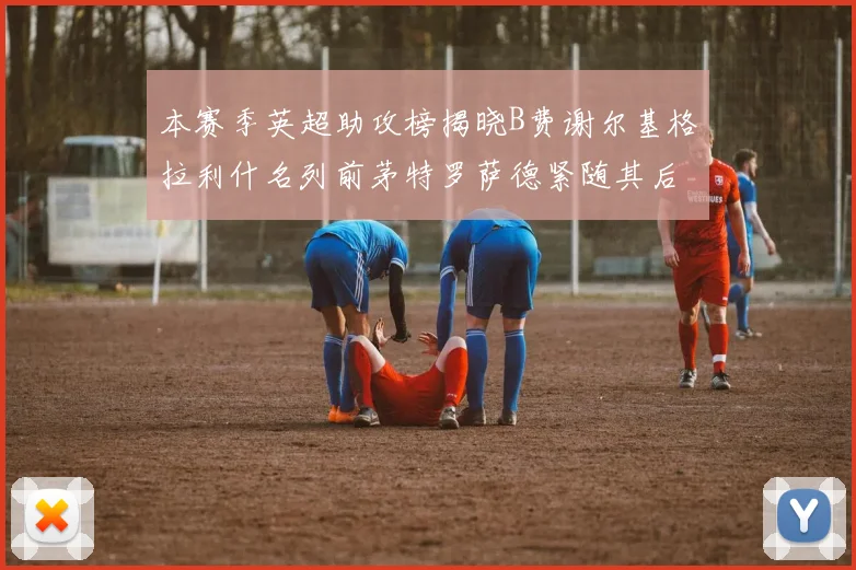 本赛季英超助攻榜揭晓B费谢尔基格拉利什名列前茅特罗萨德紧随其后
